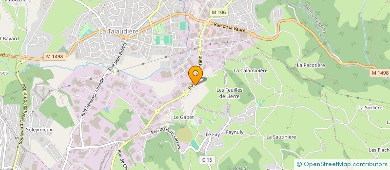 localisation de l'entreprise VASSAL TRANSPORTS SERVICES à LA TALAUDIERE