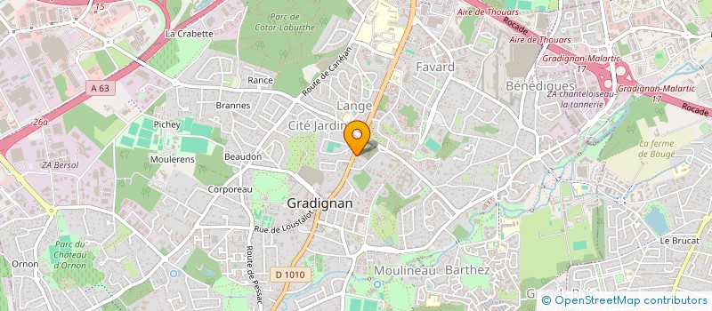 localisation de l'entreprise VASSENET à GRADIGNAN