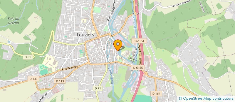 localisation de l'entreprise VASSEUR à LOUVIERS