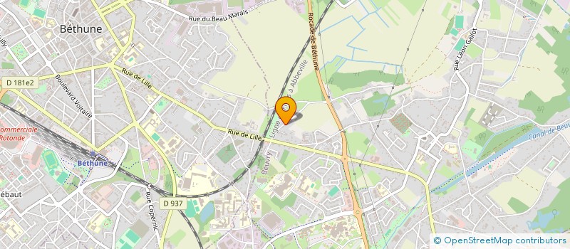 localisation de l'entreprise VASSEUR  BEUVRY