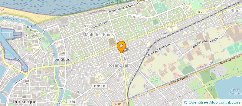 localisation de l'entreprise VASSEUR COUVERTURE à DUNKERQUE