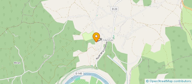 localisation de l'entreprise VASSEUR DOMINIQUE ET CHRISTINE  CRAYSSAC