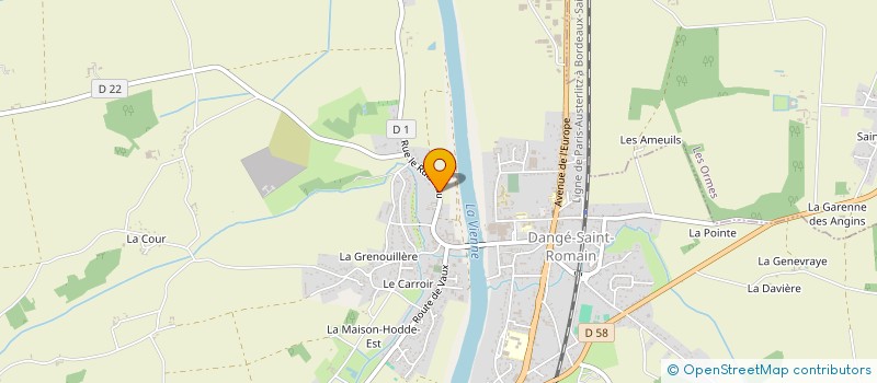 localisation de l'entreprise VASSEUR ELECTRICITE  DANGE-SAINT-ROMAIN