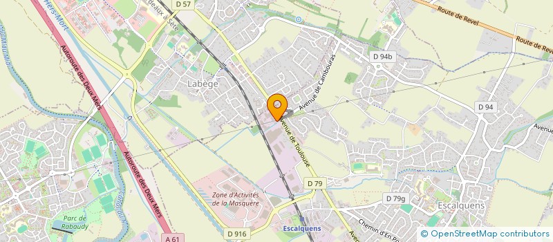 localisation de l'entreprise VASSEUR FERMETURES  ESCALQUENS