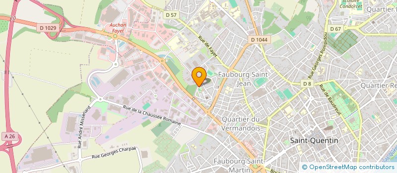 localisation de l'entreprise VASSEUR PEINTURE à SAINT-QUENTIN