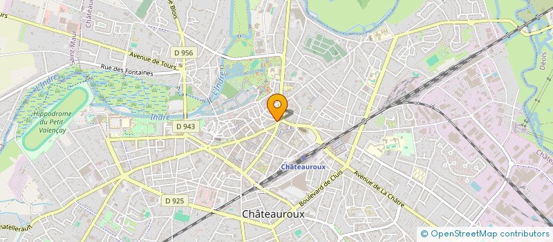 localisation de l'entreprise VASSOR & CLAVERIE à CHATEAUROUX