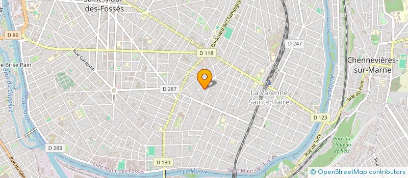 localisation de l'entreprise VASTEL-AMZALLAG à ST MAUR DES FOSSES