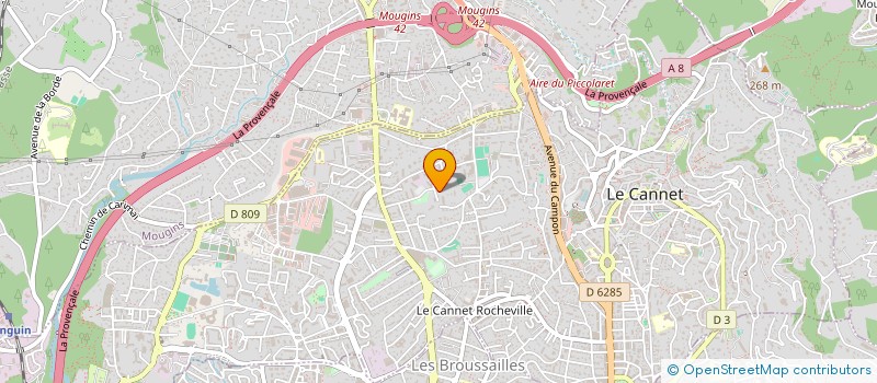 localisation de l'entreprise VASTO à LE CANNET