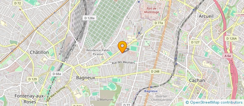 localisation de l'entreprise VASTY à BAGNEUX