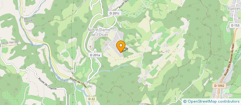 localisation de l'entreprise VASY FORET  TULLINS