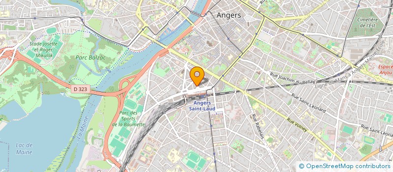 localisation de l'entreprise VATEL à ANGERS