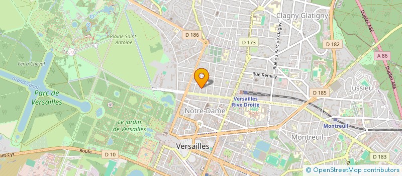 localisation de l'entreprise VATEL EVENT à VERSAILLES