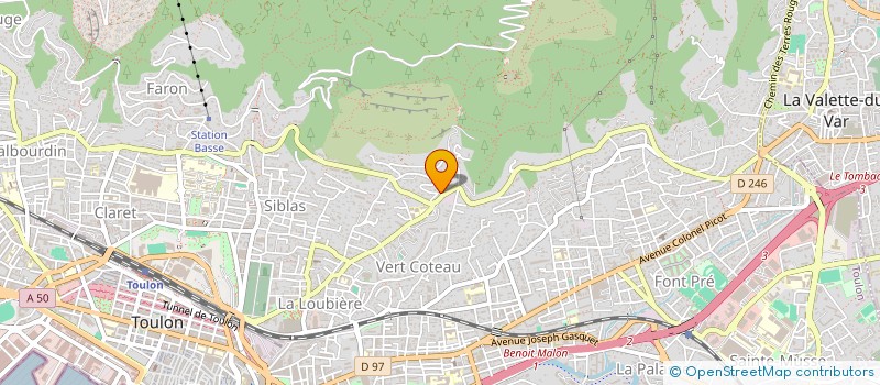 localisation de l'entreprise VATI  TOULON