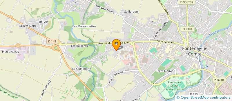 localisation de l'entreprise VATINO INVEST à FONTENAY-LE-COMTE
