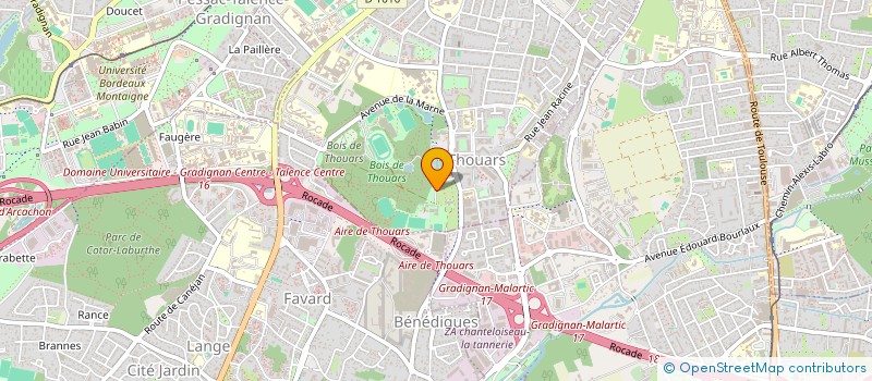 localisation de l'entreprise VATION MANAGEMENT ET PREVENTION à TALENCE