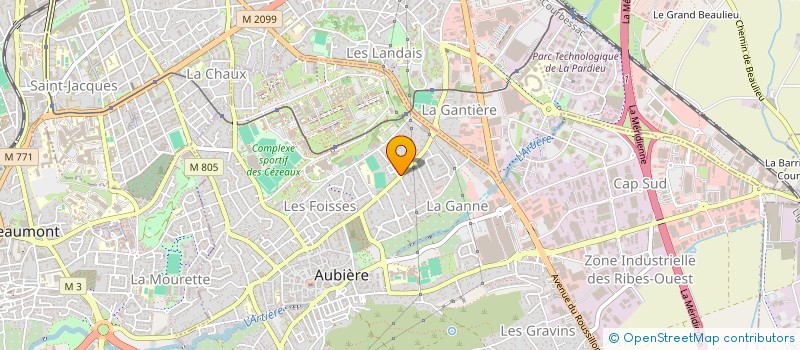 localisation de l'entreprise VATRA  AUBIERE