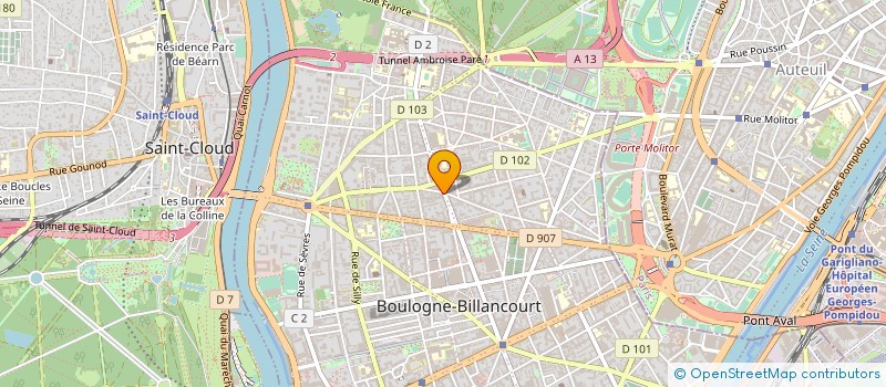 localisation de l'entreprise VATTEL SARL à BOULOGNE-BILLANCOURT