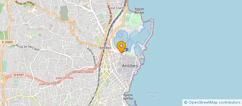 localisation de l'entreprise VAUBAN 21 à ANTIBES