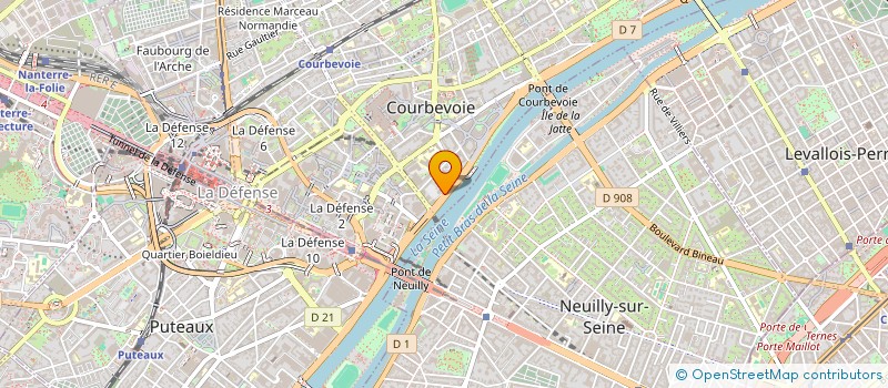 localisation de l'entreprise VAUBAN à COURBEVOIE