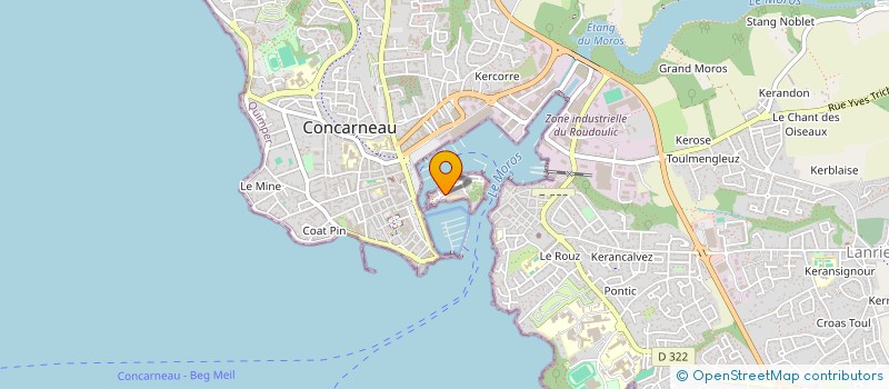 localisation de l'entreprise VAUBAN  CONCARNEAU