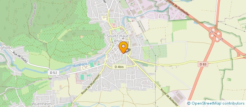 localisation de l'entreprise VAUBAN  SOULTZ-HAUT-RHIN