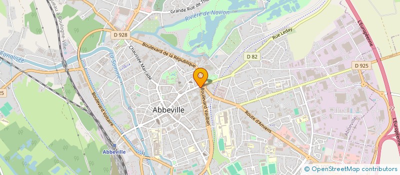 localisation de l'entreprise VAUBAN ASSOCIES à ABBEVILLE