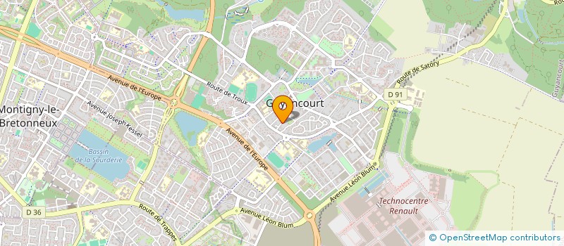 localisation de l'entreprise VAUBAN MONTIGNY  GUYANCOURT