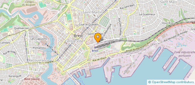 localisation de l'entreprise VAUBECOUR à BREST