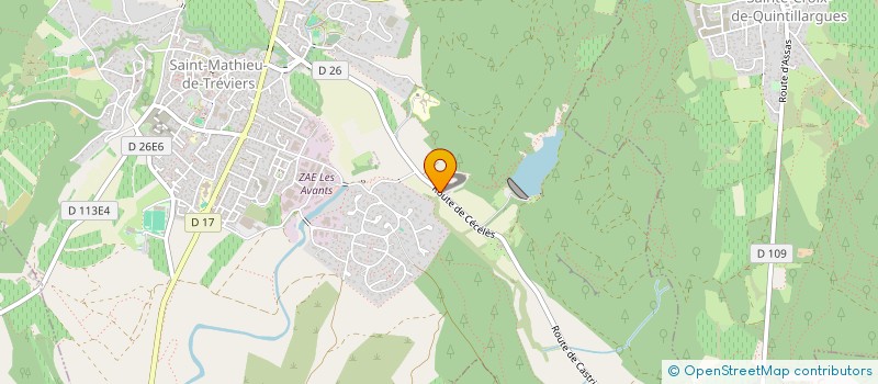 localisation de l'entreprise VAUBOIS  SAINT-MATHIEU-DE-TREVIERS