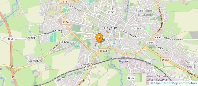 localisation de l'entreprise VAUCELLES  BAYEUX