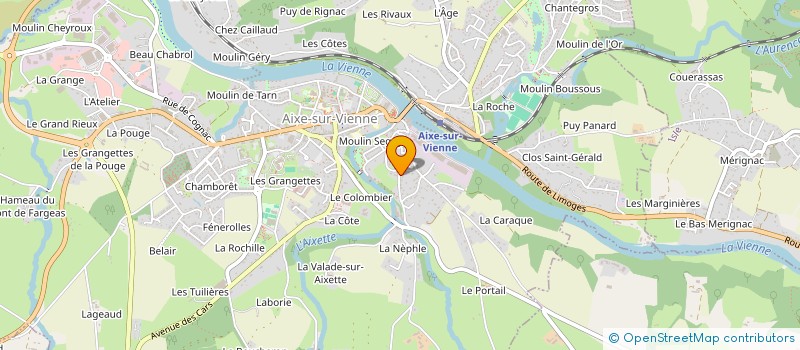 localisation de l'entreprise VAUCHAMP à AIXE-SUR-VIENNE