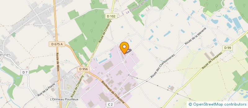 localisation de l'entreprise VAUCHE METALLERIE à LE CONTROIS-EN-SOLOGNE
