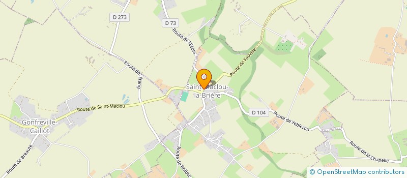 localisation de l'entreprise VAUCHEL -  DESCHAMPS  SAINT-MACLOU-LA-BRIERE