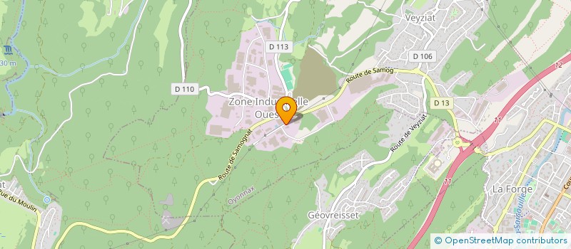 localisation de l'entreprise VAUCHER DIFFUSION à OYONNAX