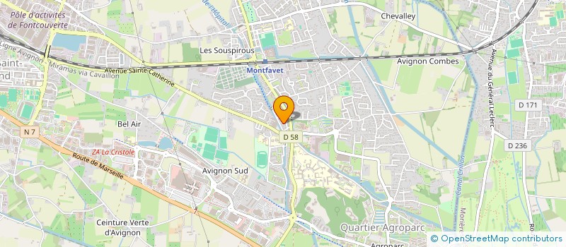 localisation de l'entreprise VAUCLUSE AIR SERVICES à AVIGNON