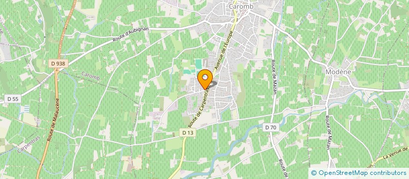 localisation de l'entreprise VAUCLUSE ENSEIGNE à CAROMB