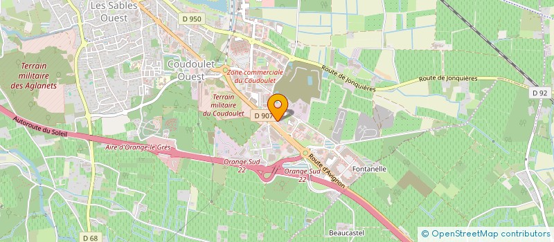 localisation de l'entreprise VAUCLUSE FROID CLIMATISATION  ORANGE