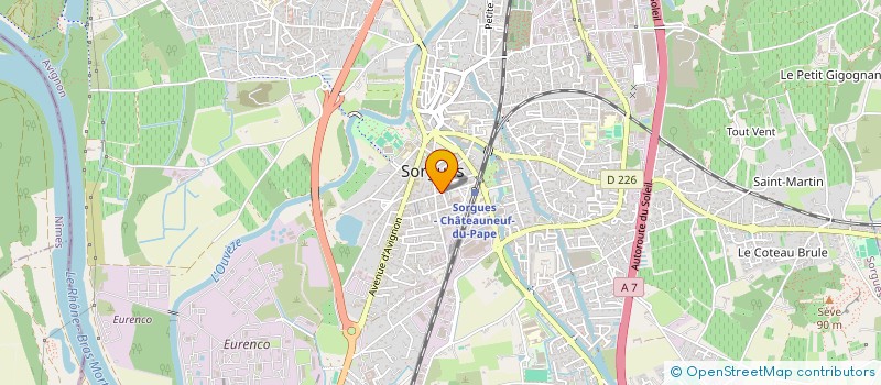 localisation de l'entreprise VAUCLUSE LOGISTIQUE  SORGUES