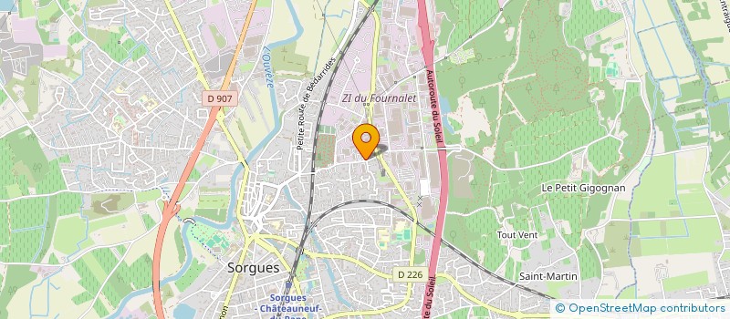 localisation de l'entreprise VAUCLUSE SERVICES MATERIELS  SORGUES