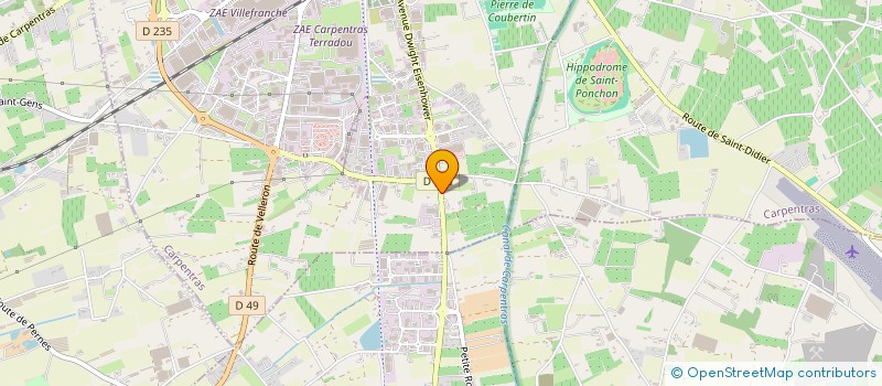 localisation de l'entreprise VAUCLUSIENNE LABORATOIRE D'ANALYSES à CARPENTRAS