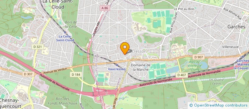 localisation de l'entreprise VAUCRESSON ACCUEIL ET LOISIRS à VAUCRESSON