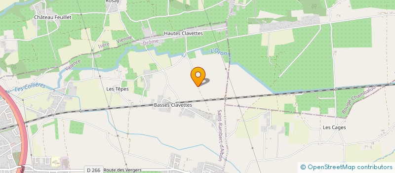 localisation de l'entreprise VAUDAINE ESPACES VERTS  SAINT-RAMBERT-D'ALBON