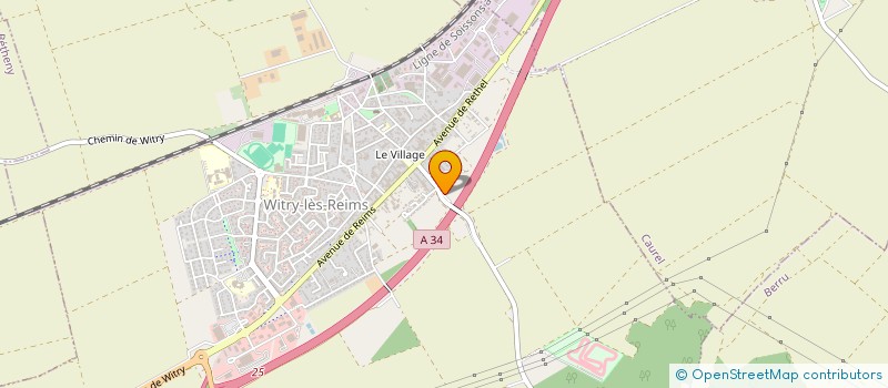 localisation de l'entreprise VAUDE MARTIN à WITRY-LES-REIMS