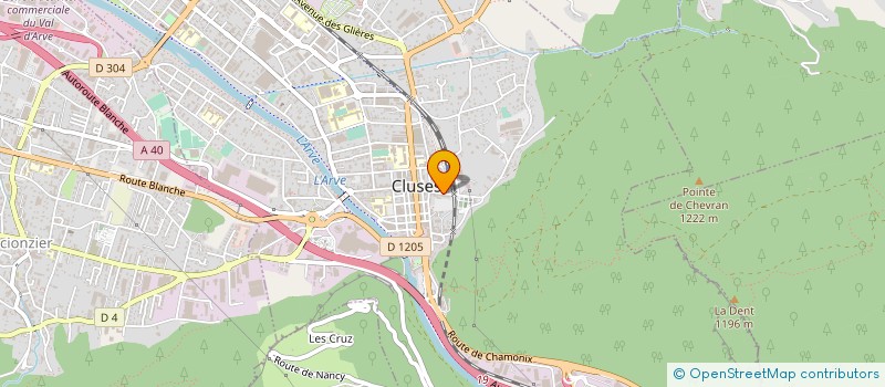 localisation de l'entreprise VAUDEY TAXI  CLUSES