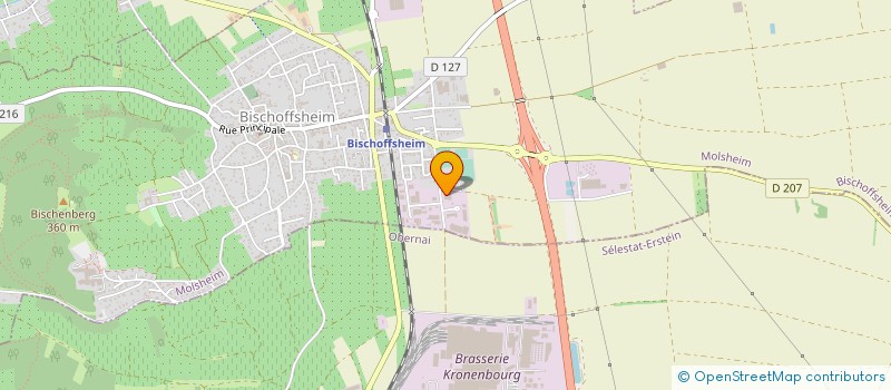 localisation de l'entreprise VAUDIN à BISCHOFFSHEIM