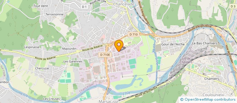 localisation de l'entreprise VAUDOU à MARSAC SUR L'ISLE