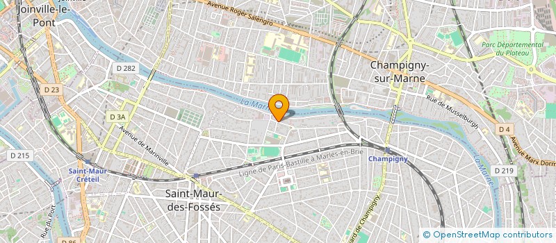 localisation de l'entreprise VAUDOU                        GILBE à SAINT-MAUR-DES-FOSSES