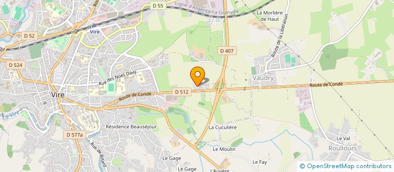 localisation de l'entreprise VAUDRY DISTRIBUTION à VIRE NORMANDIE