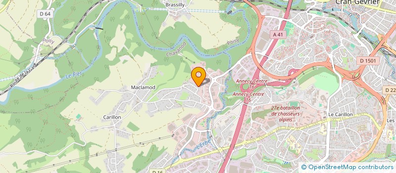 localisation de l'entreprise VAUGELAS 74  CHAVANOD