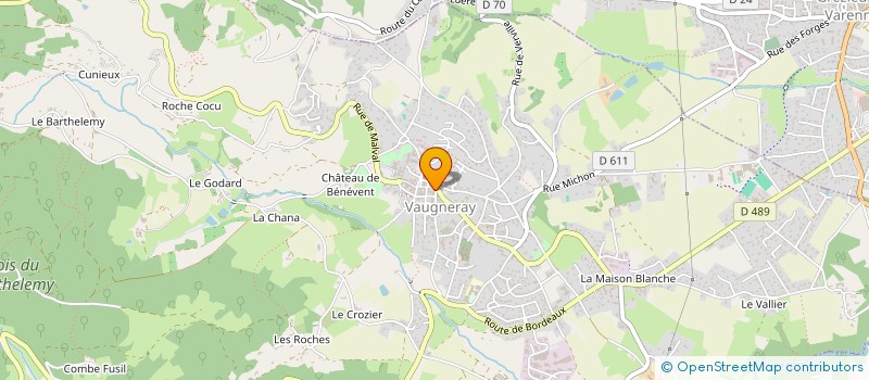 localisation de l'entreprise VAUGNERAY ACCUEIL ET SOLIDARITE à VAUGNERAY